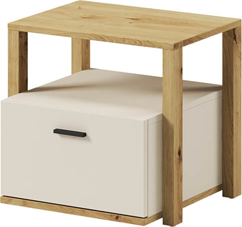 Lenny Nachttisch - Artisan Eiche/Beige/Tr�ffel
