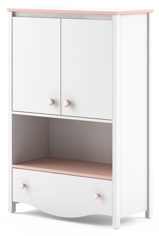 Letitia Schrank - Weiß/Rosa Letitia Schrank - Weiß/Rosa