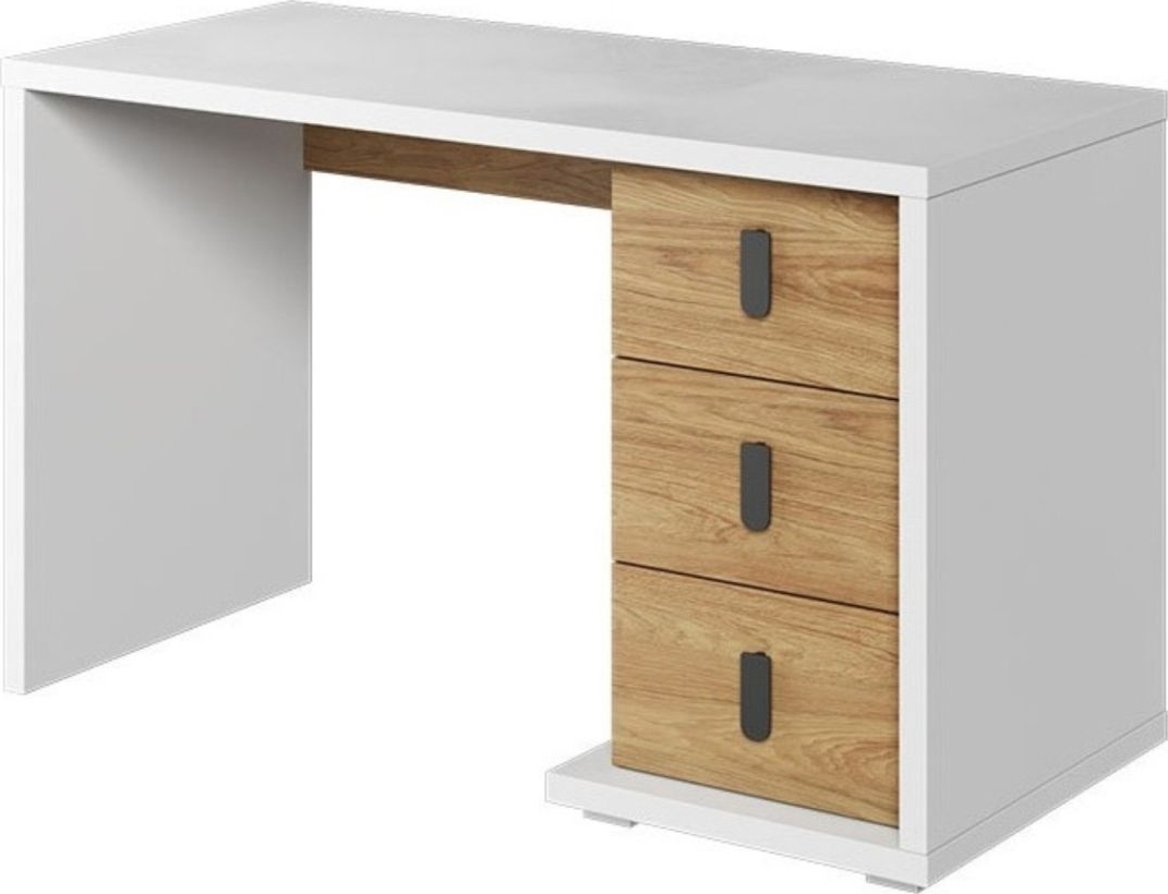 Simi Schreibtisch - Wei�/Hickory