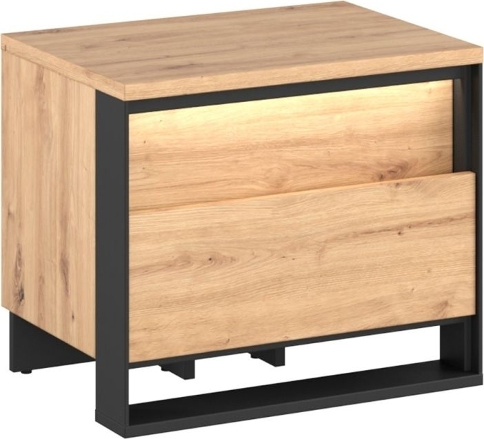 Quant Cuarto Nachttisch - Artisan Eiche/schwarz Quant Cuarto Nachttisch - Artisan Eiche/schwarz