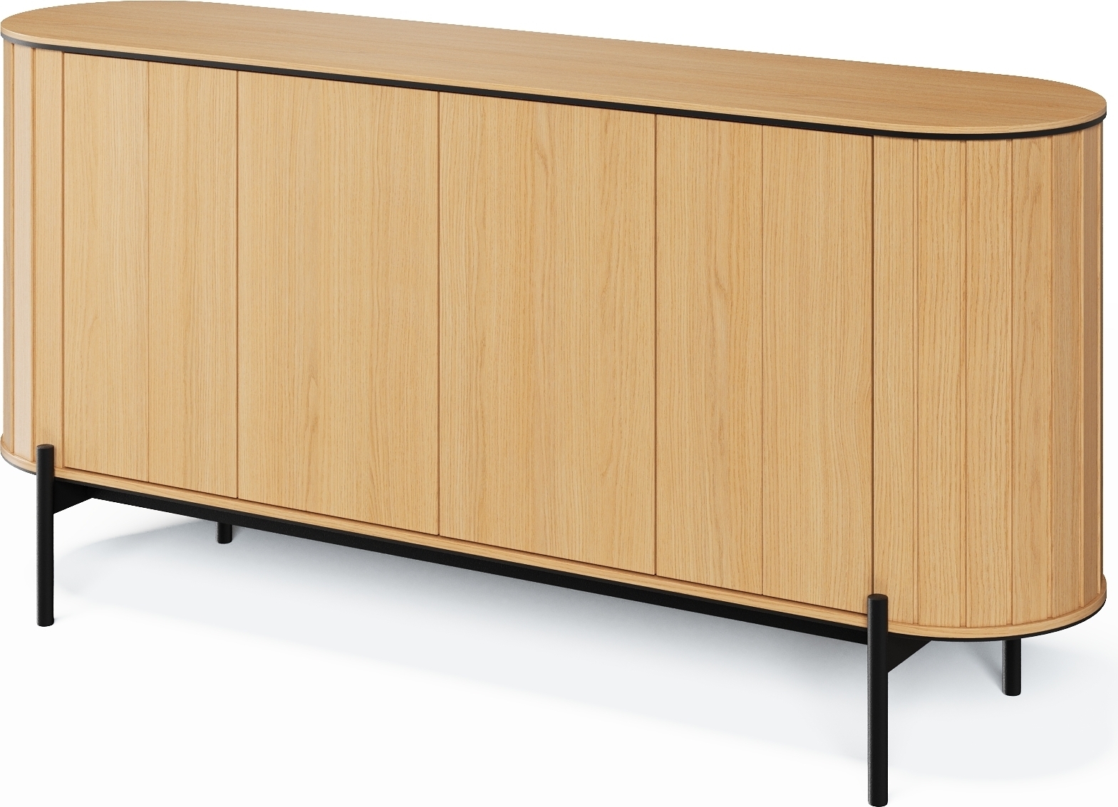 Rotto Sideboard 167 cm - Vicenza-Eiche/Schwarz
