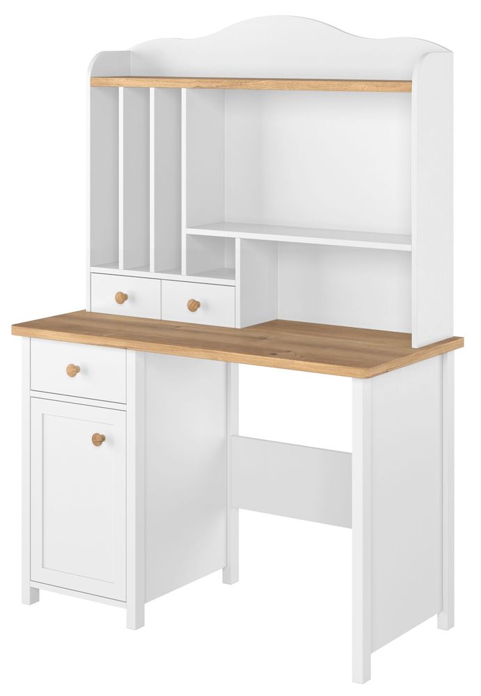 Eldon Schreibtisch - Wei�/Eiche