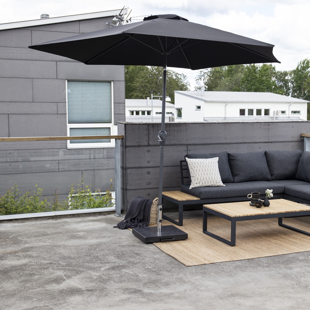 Leeds Sonnenschirm �300 cm - Schwarz