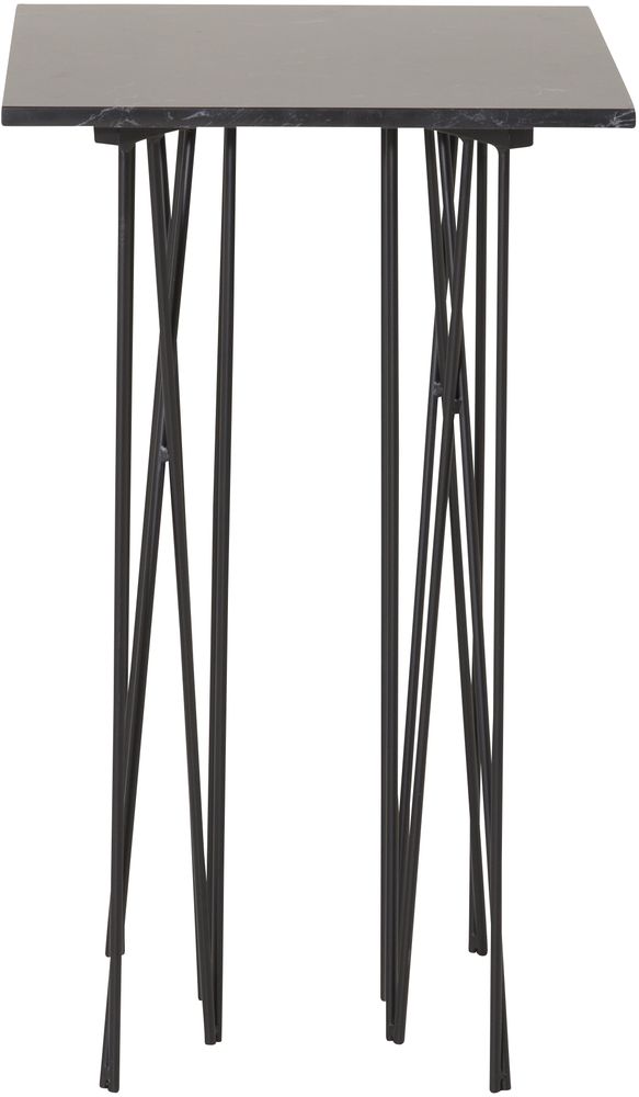 Lampentisch 40 x 40 cm - Schwarz