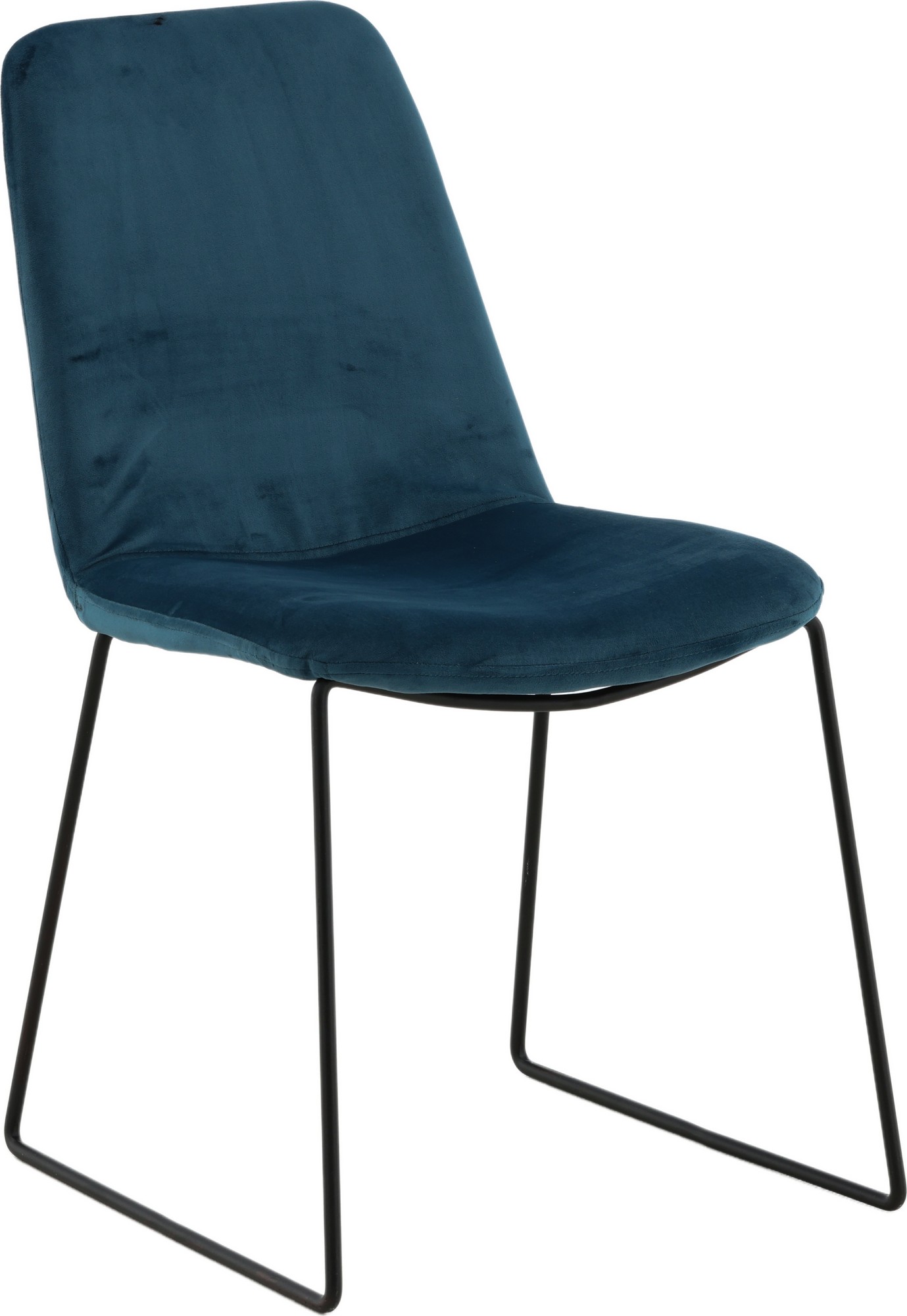 Minnie Esszimmerstuhl - Blauer Samt