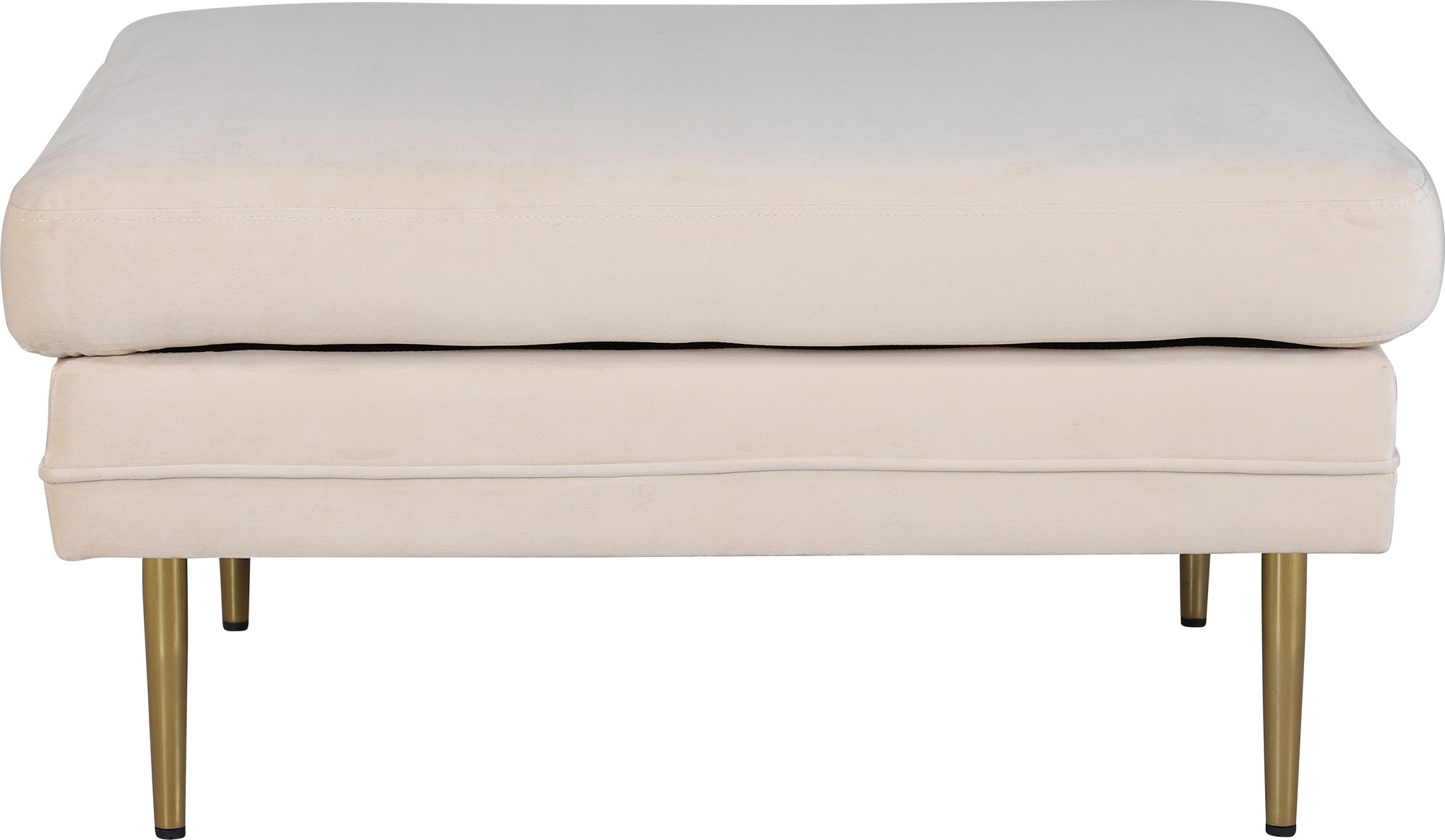 Savanna Pouf - Beige Samt