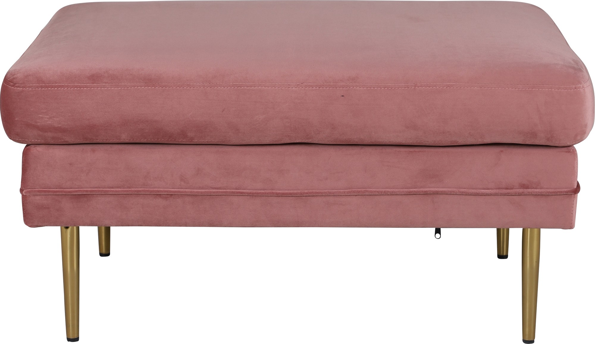 Savanna Hocker - Rosa Samt