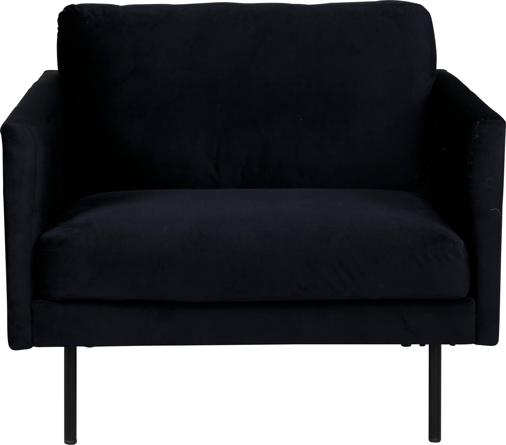 Eden Sessel - Schwarzer Samt