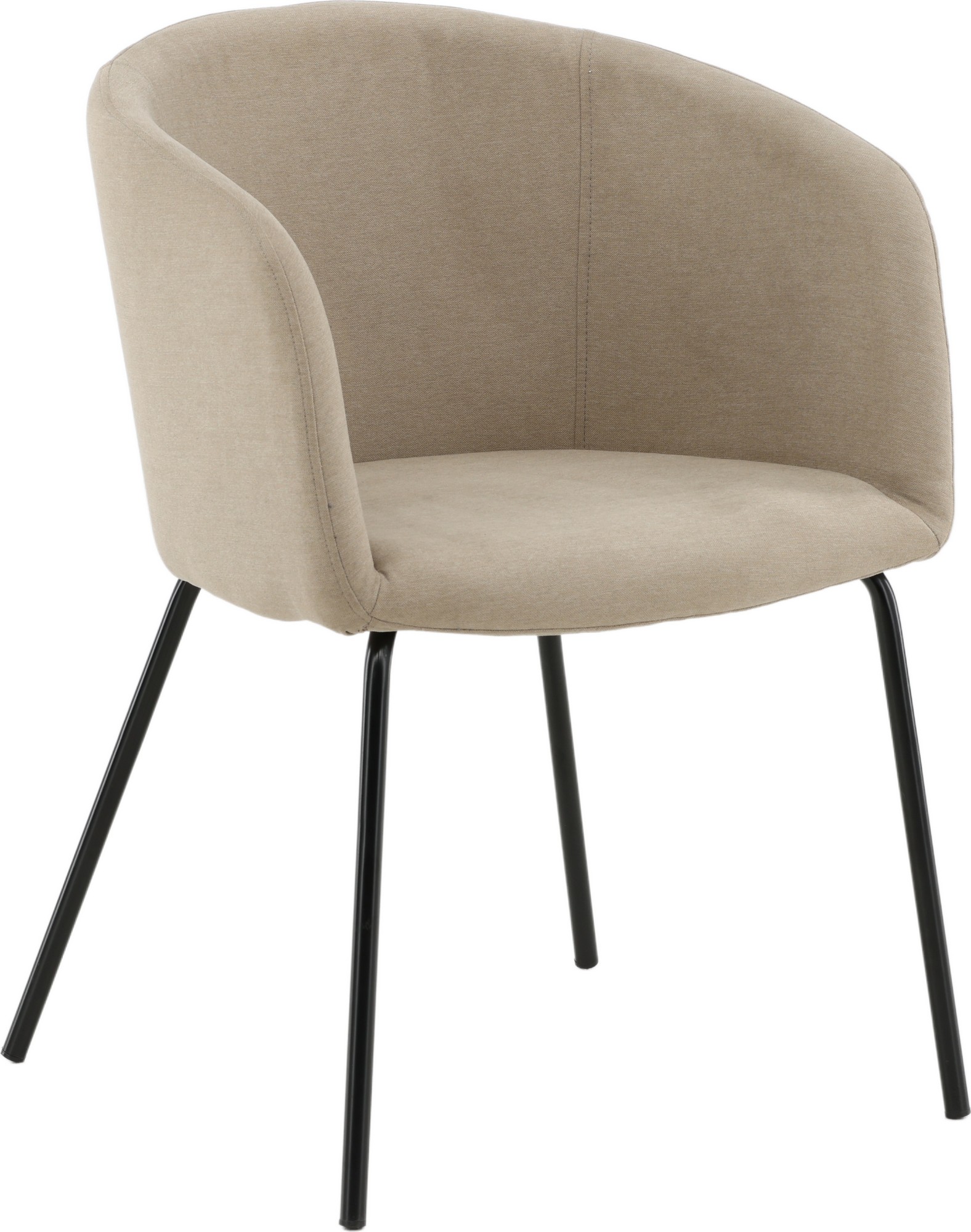 Tiber-Stuhl - Beigefarbener Stoff Tiber-Stuhl - Beigefarbener Stoff