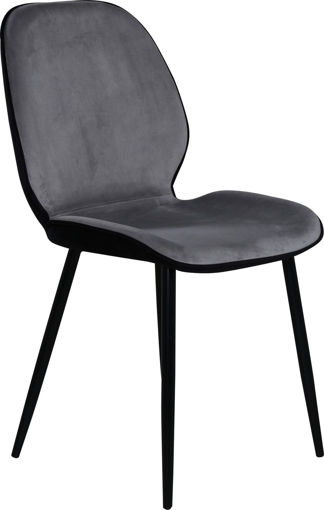 Nummi Esszimmerstuhl - Hellgrau/Schwarz