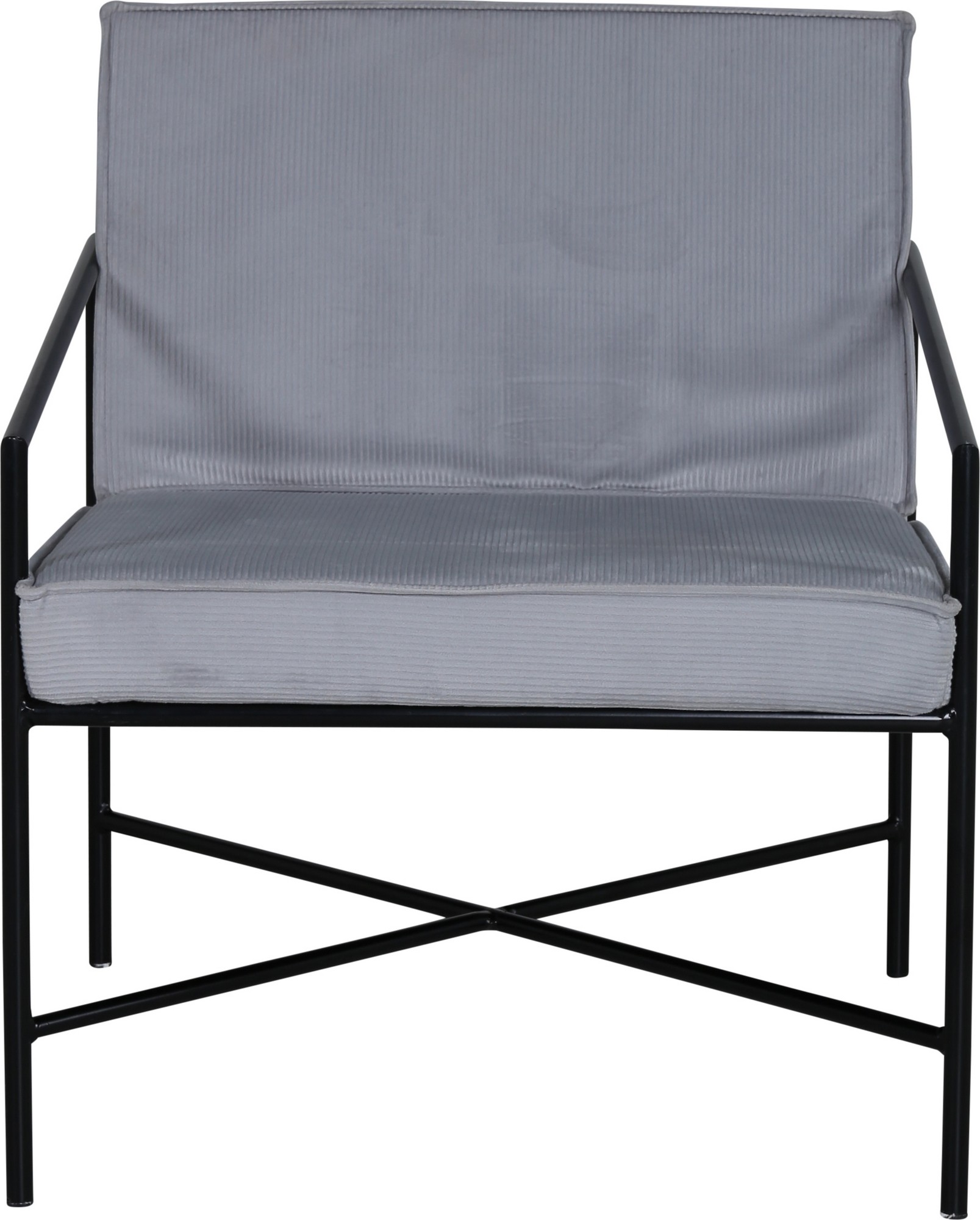 Sessel Tetra - Grauer Kordsamt