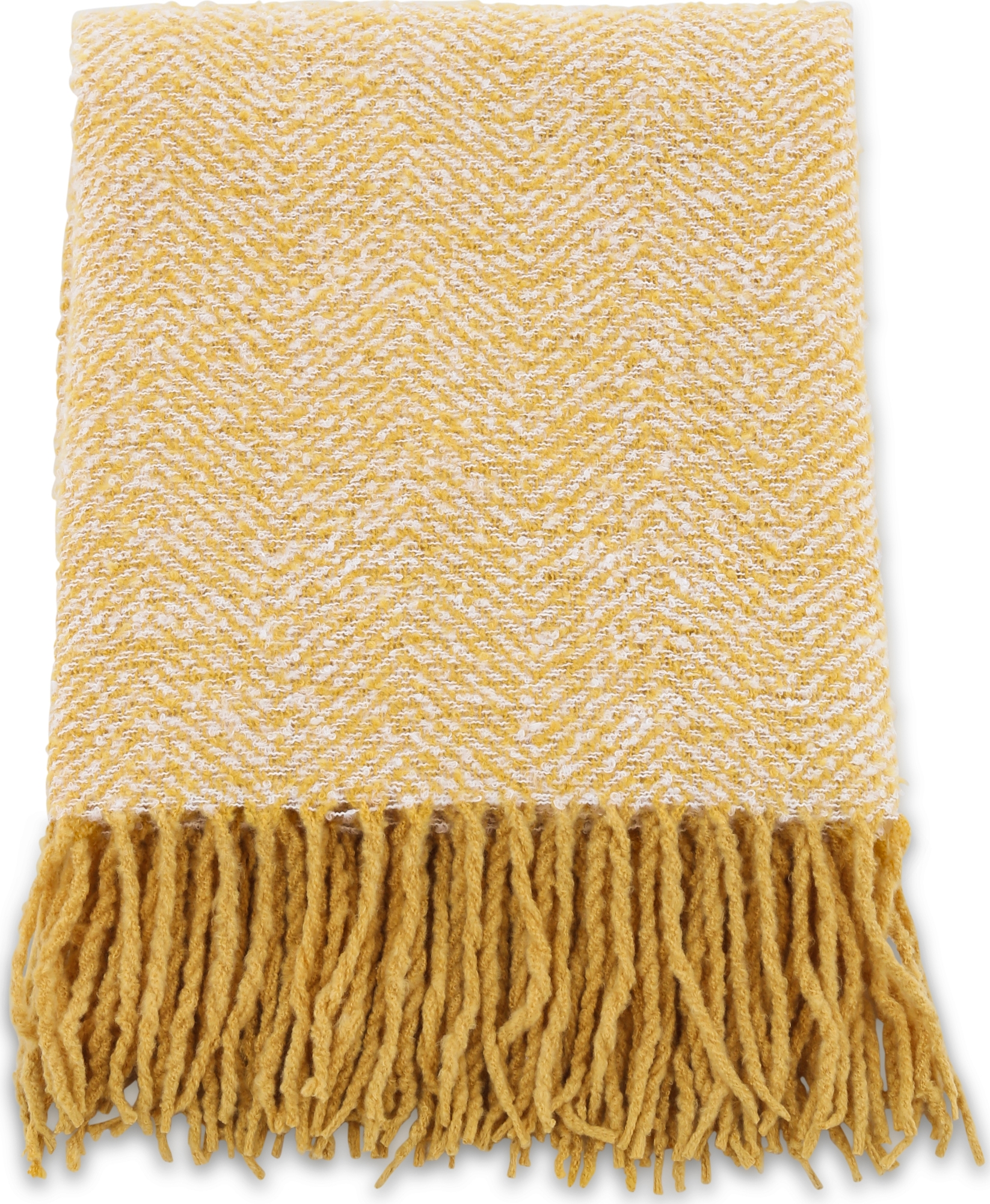 Meliertes Plaid 130x170 cm - Gelb Meliertes Plaid 130x170 cm - Gelb