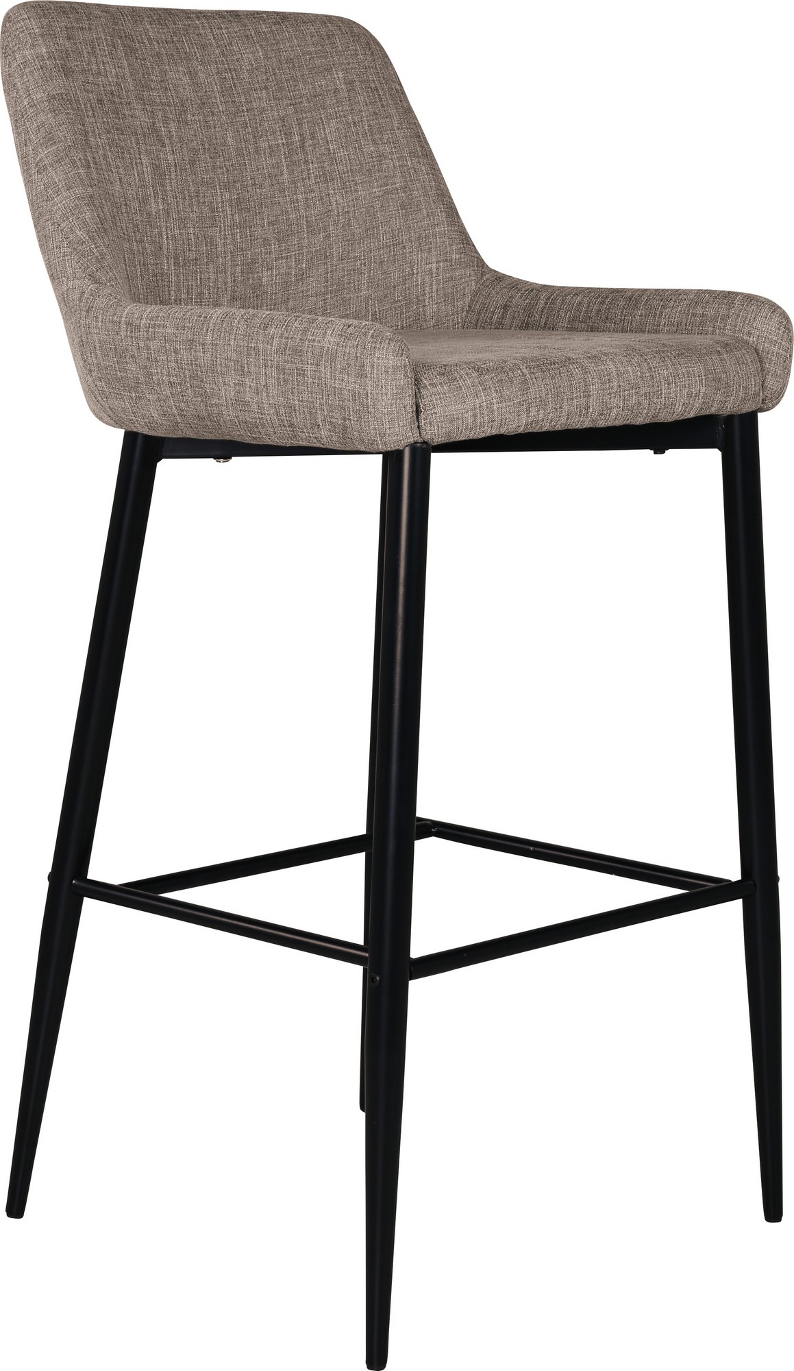 Barhocker beige Stoff Sitzh�he 74 cm