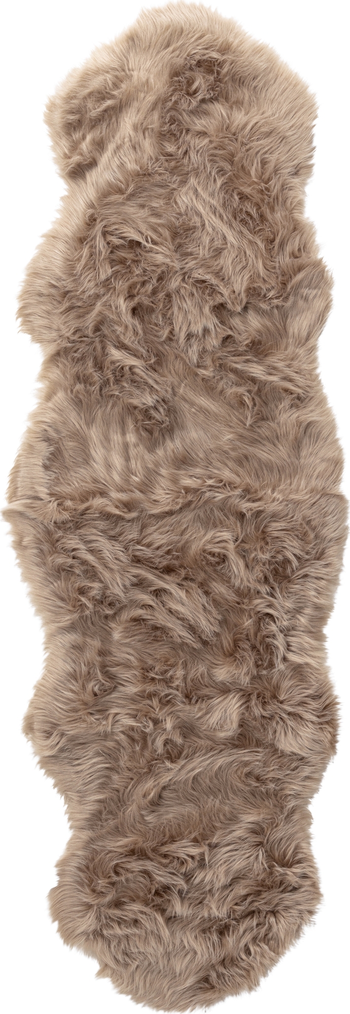 Katy Fold 180 x 55 cm - braunes Kunstfell