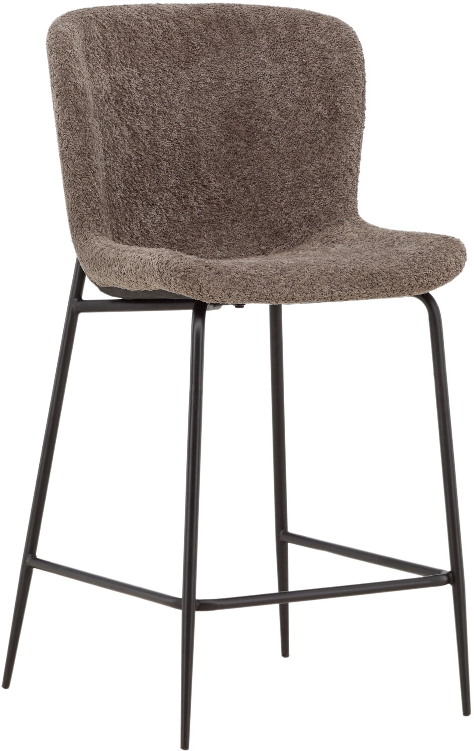 Modesto Barhocker - Braunes Boucl�