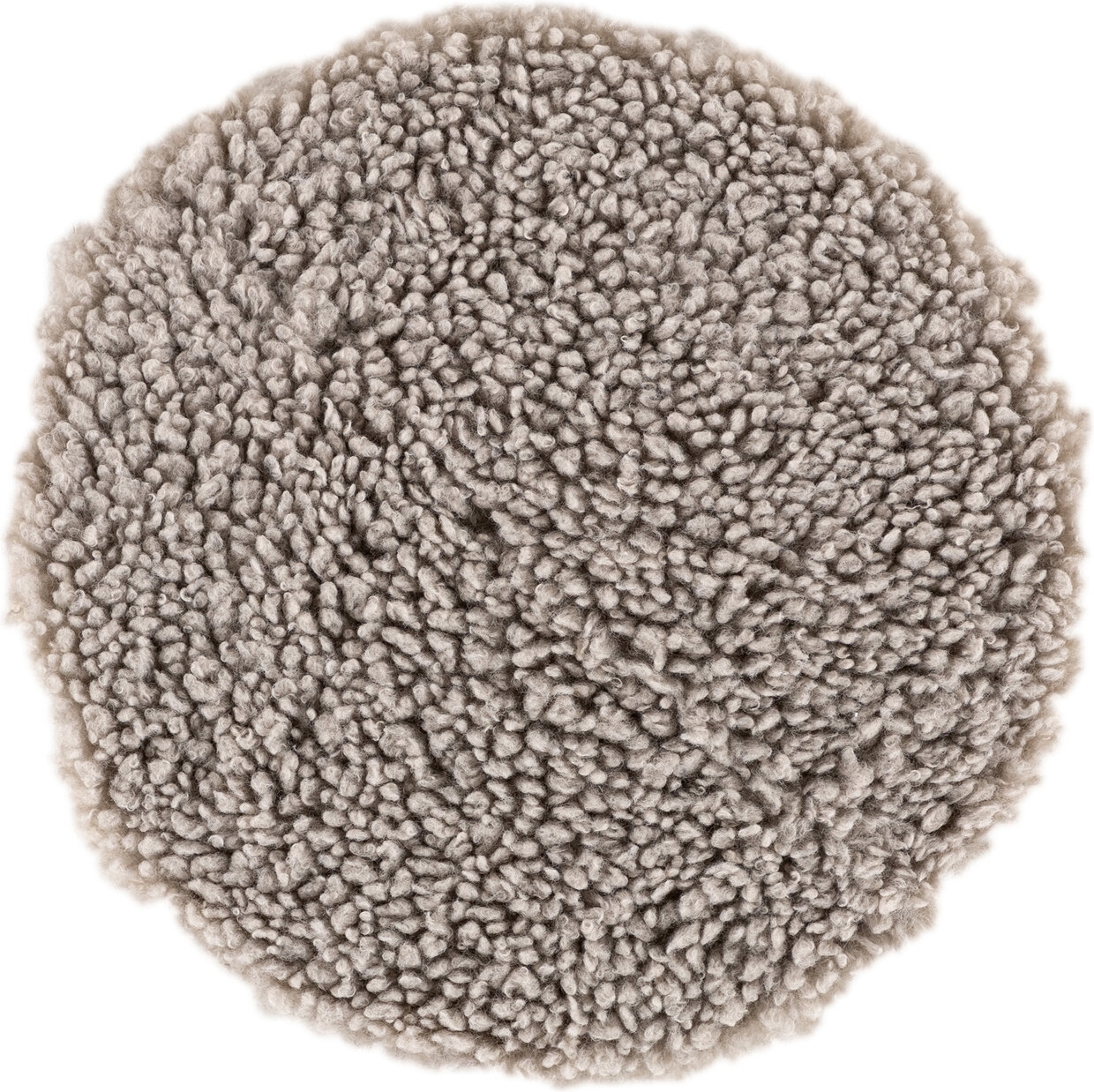 Katy Stuhlkissen Ø34 cm - Hellgraues Schaffellimitat Katy Stuhlkissen Ø34 cm - Hellgraues Schaffellimitat