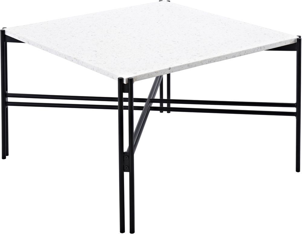 Basebox Couchtisch - Schwarz / Wei� Terrazzo