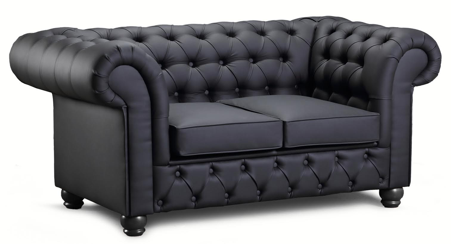 Chesterfield New England 2-Sitzer Sofa in Stoff - Frei w�hlbare Farbe
