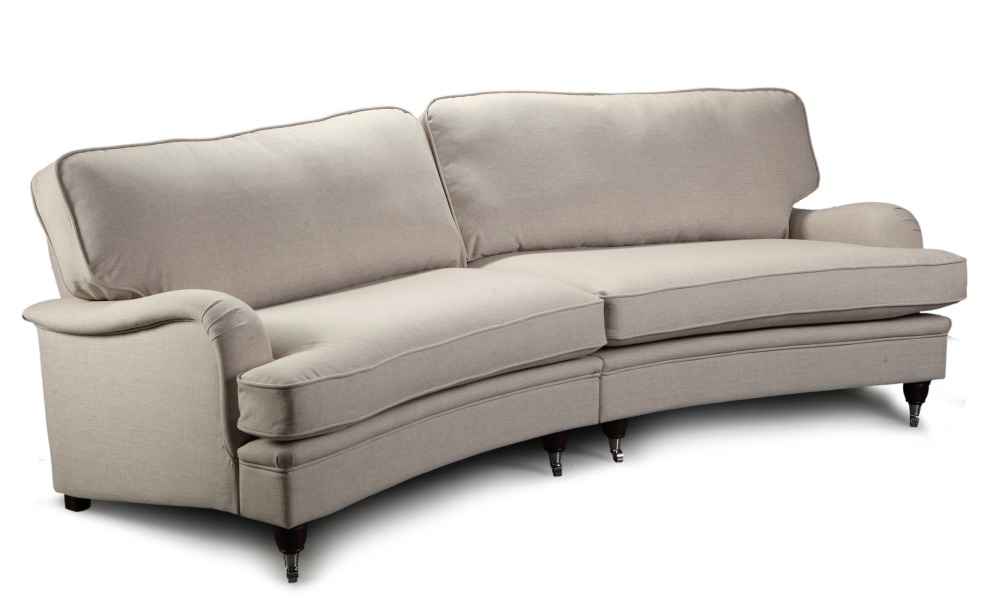 Howard Southampton XL geschwungenes Sofa 275 cm - Beige + Möbelreinigung Howard Southampton XL geschwungenes Sofa 275 cm - Beige + Möbelreinigung