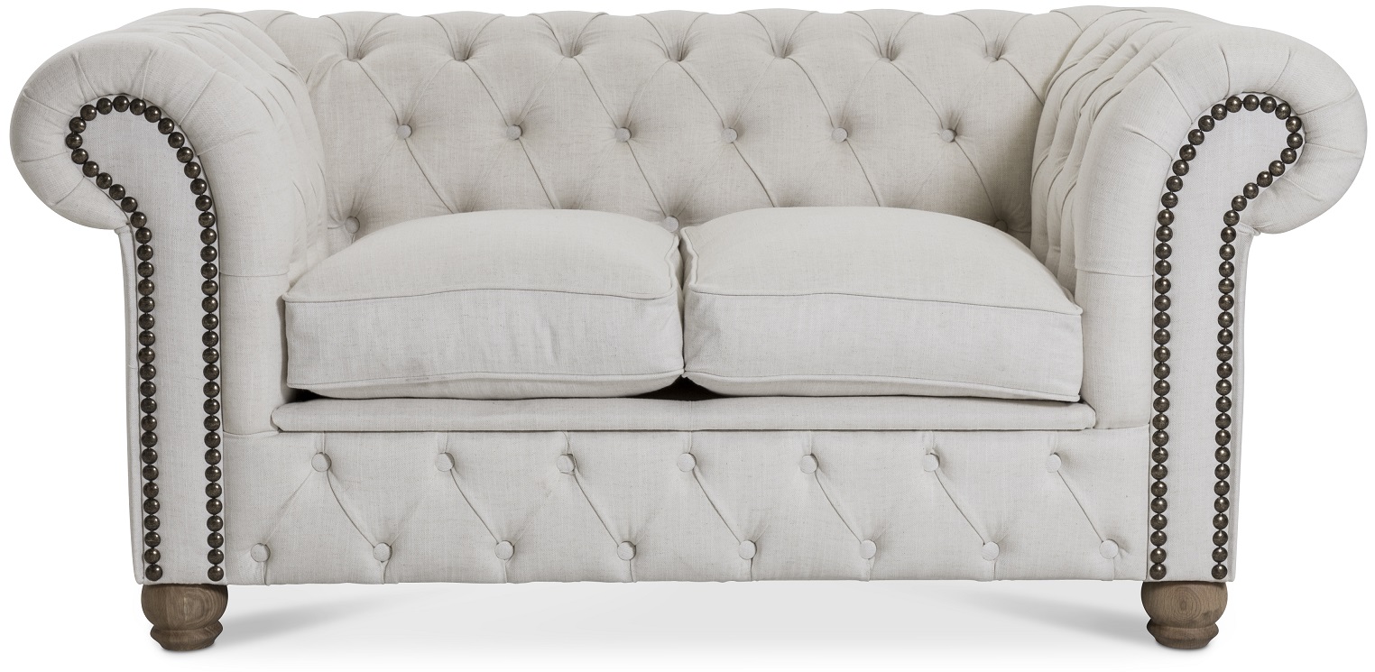 Chesterfield Artsome 2-Sitzer-Sofa - Jede Farbe und jeder Stoff