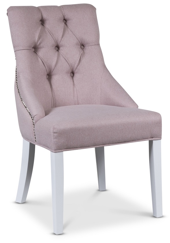 Tuva EUR Esszimmerstuhl - Rosa / Wei� + M�belf��e