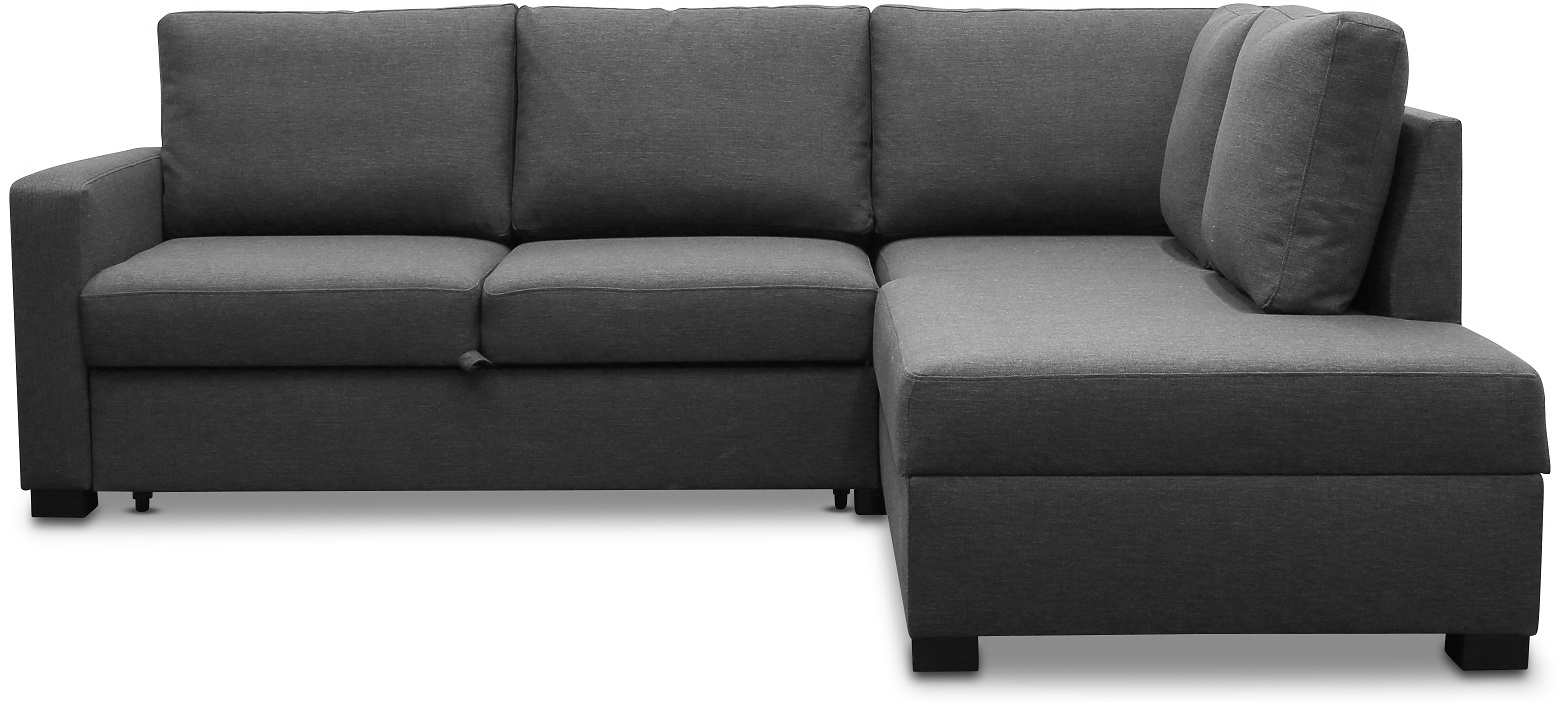 Belissa Schlafsofa vorwärts Sofa rechts mit Stauraum - Frei wählbare Farbe Belissa Schlafsofa vorwärts Sofa rechts mit Stauraum - Frei wählbare Farbe