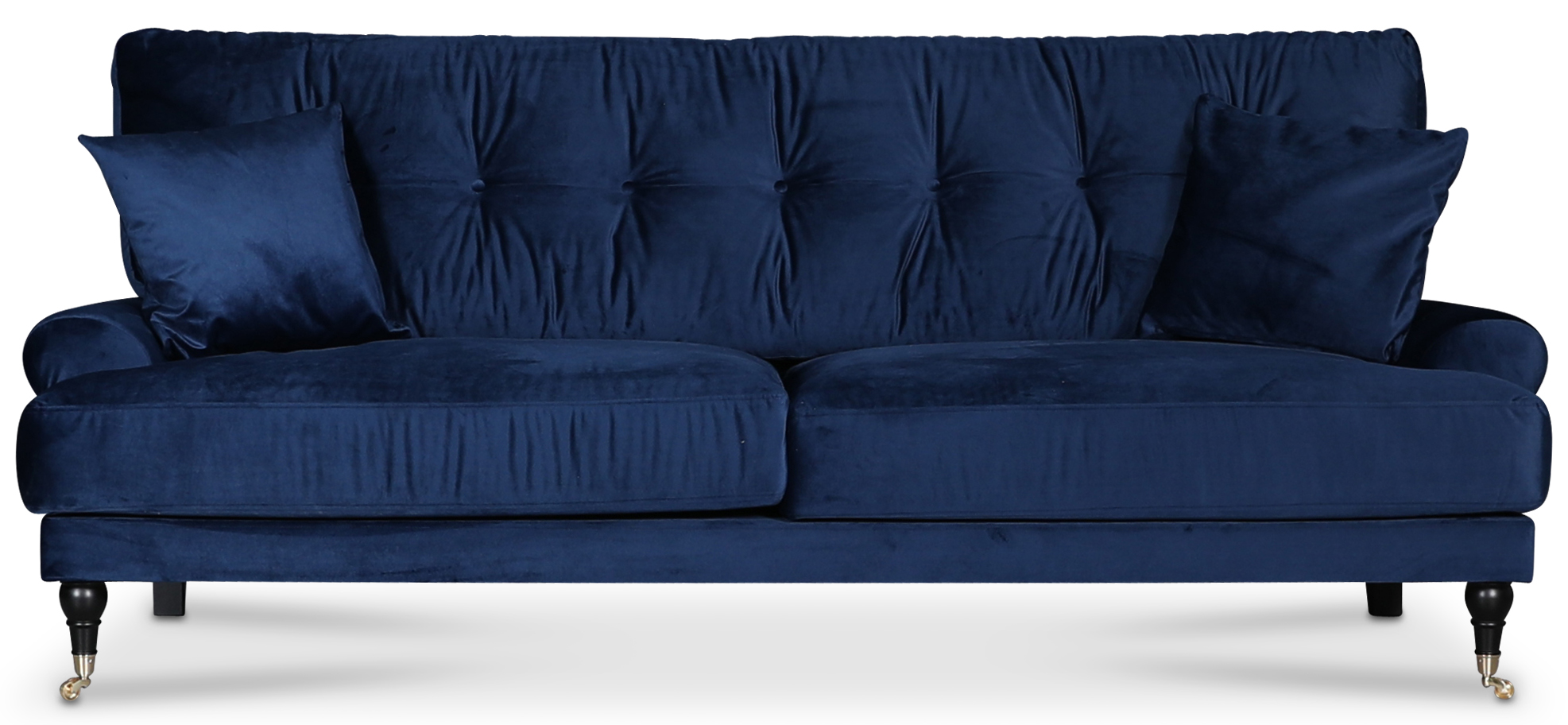 Adena 3-Sitzer-Sofa - Samt Mitternachtsblau Adena 3-Sitzer-Sofa - Samt Mitternachtsblau