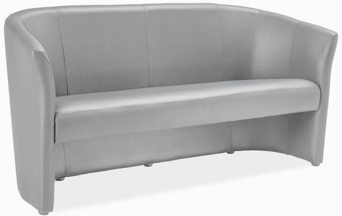 Charity 3-Sitzer-Sofa - Grau (PU) Charity 3-Sitzer-Sofa - Grau (PU)