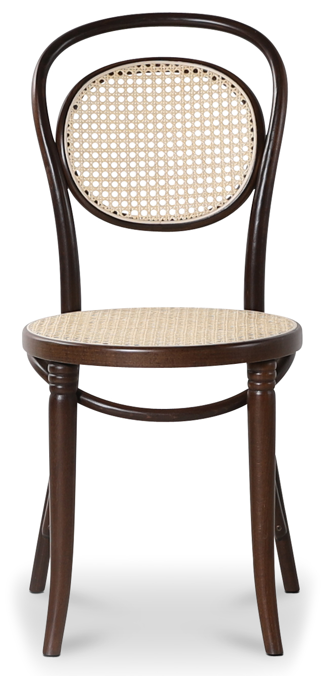 Biegeholz Stuhl No 10 Klassiker - Walnuss / Rattan