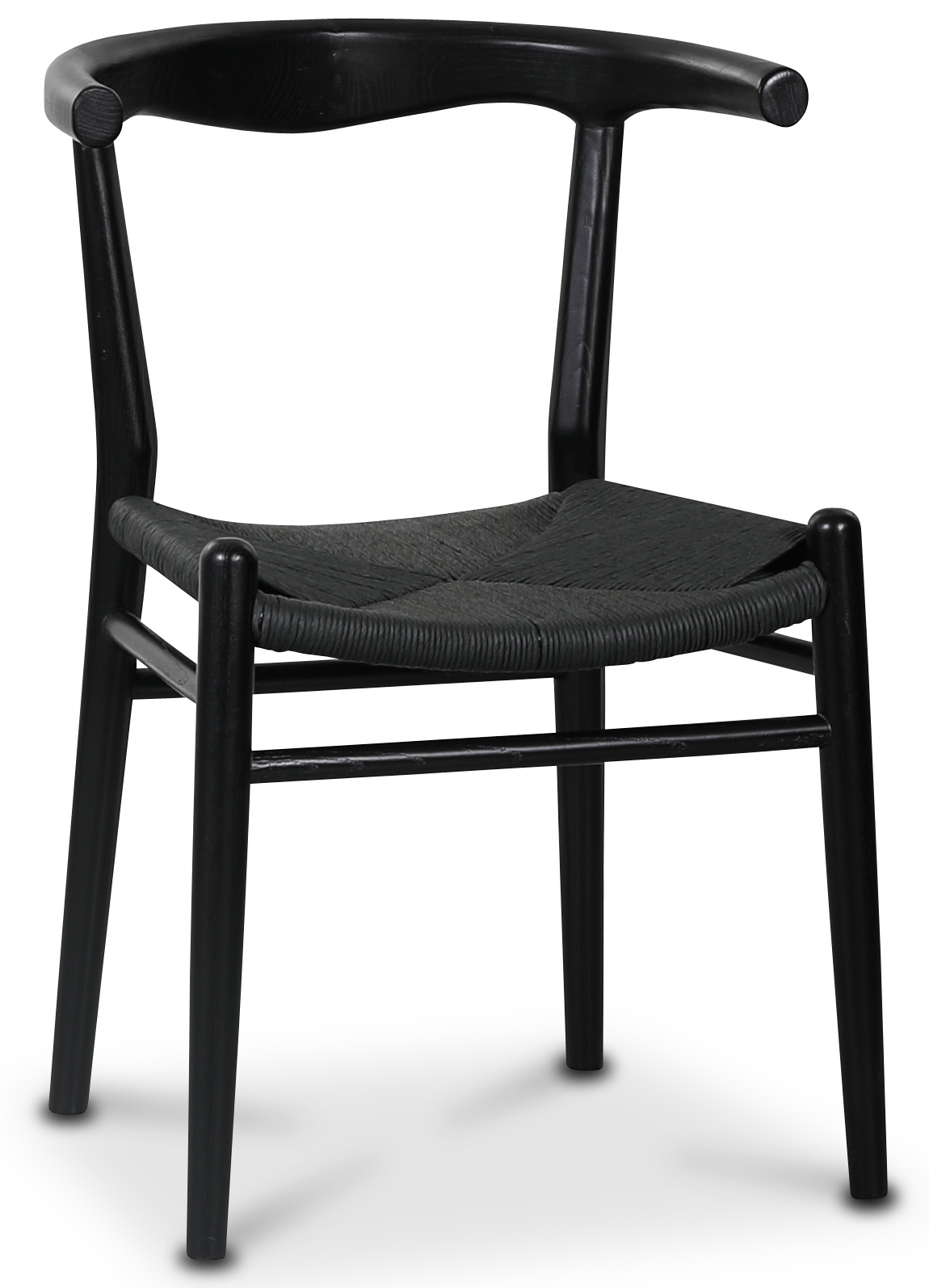 Berit Esstisch - Schwarz/Schwarzgeflochtener Sitz Berit Esstisch - Schwarz/Schwarzgeflochtener Sitz