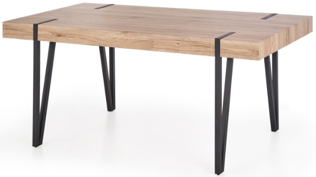 Murphy Esstisch - Helle Eiche/Schwarz