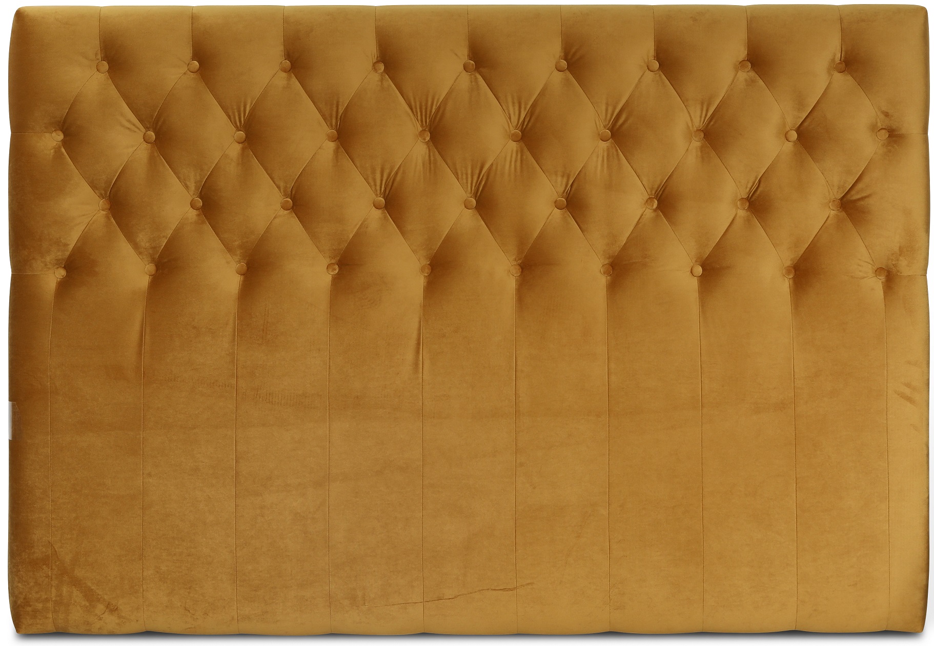 Anna Bett Kopfteil mit Kn�pfen (goldener Samt) - Breite w�hlbar