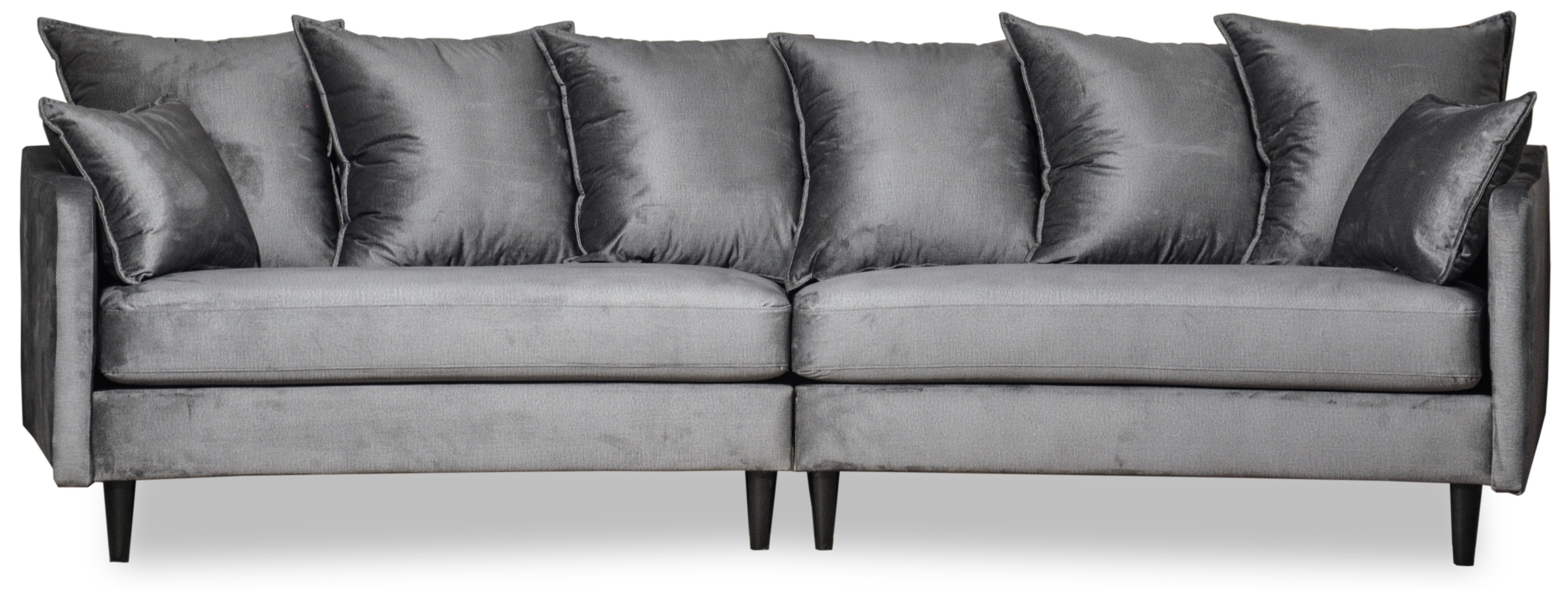 Geschwungenes Sofa B�gen 4-Sitzer - Frei w�hlbare Farbe