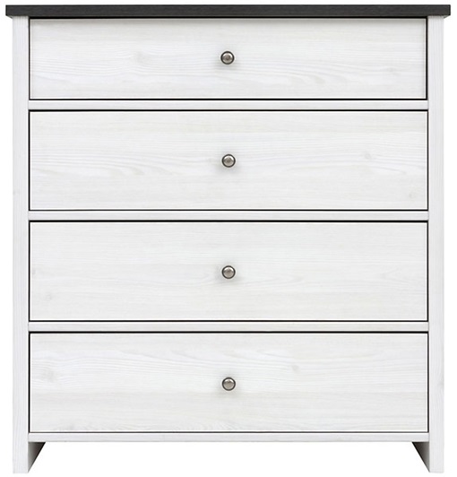 Salvador Kommode - weiß/schwarz Salvador Kommode - weiß/schwarz