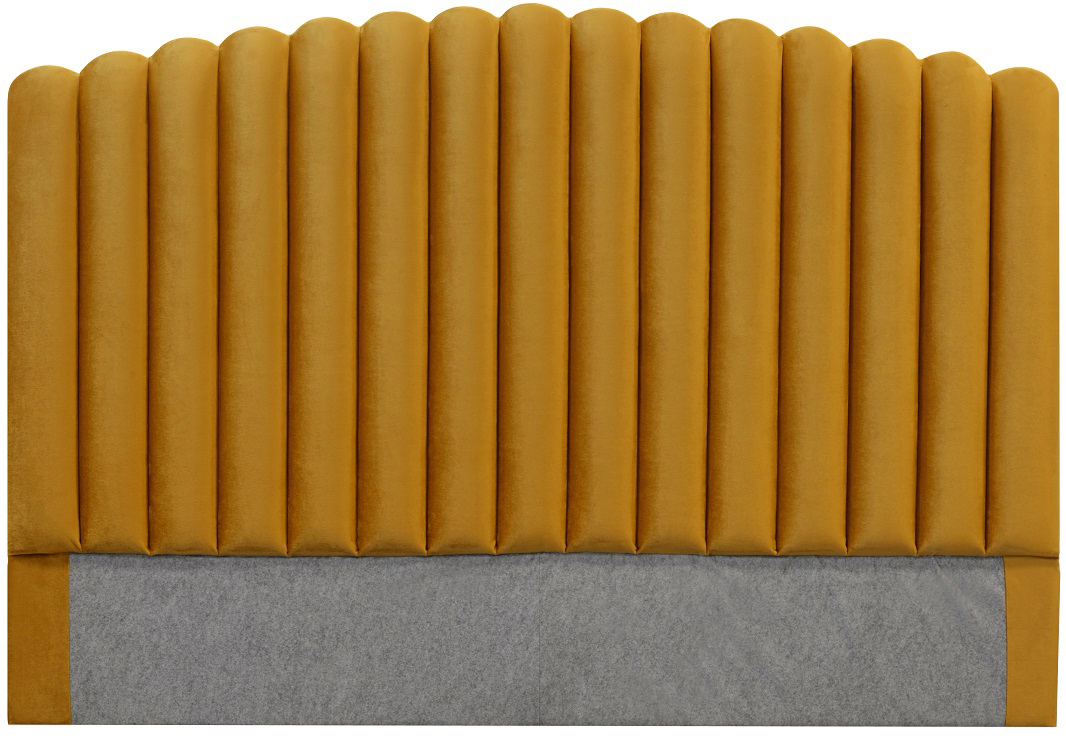 Kopfteil Bornholm (goldener Samt) - Breite w�hlbar