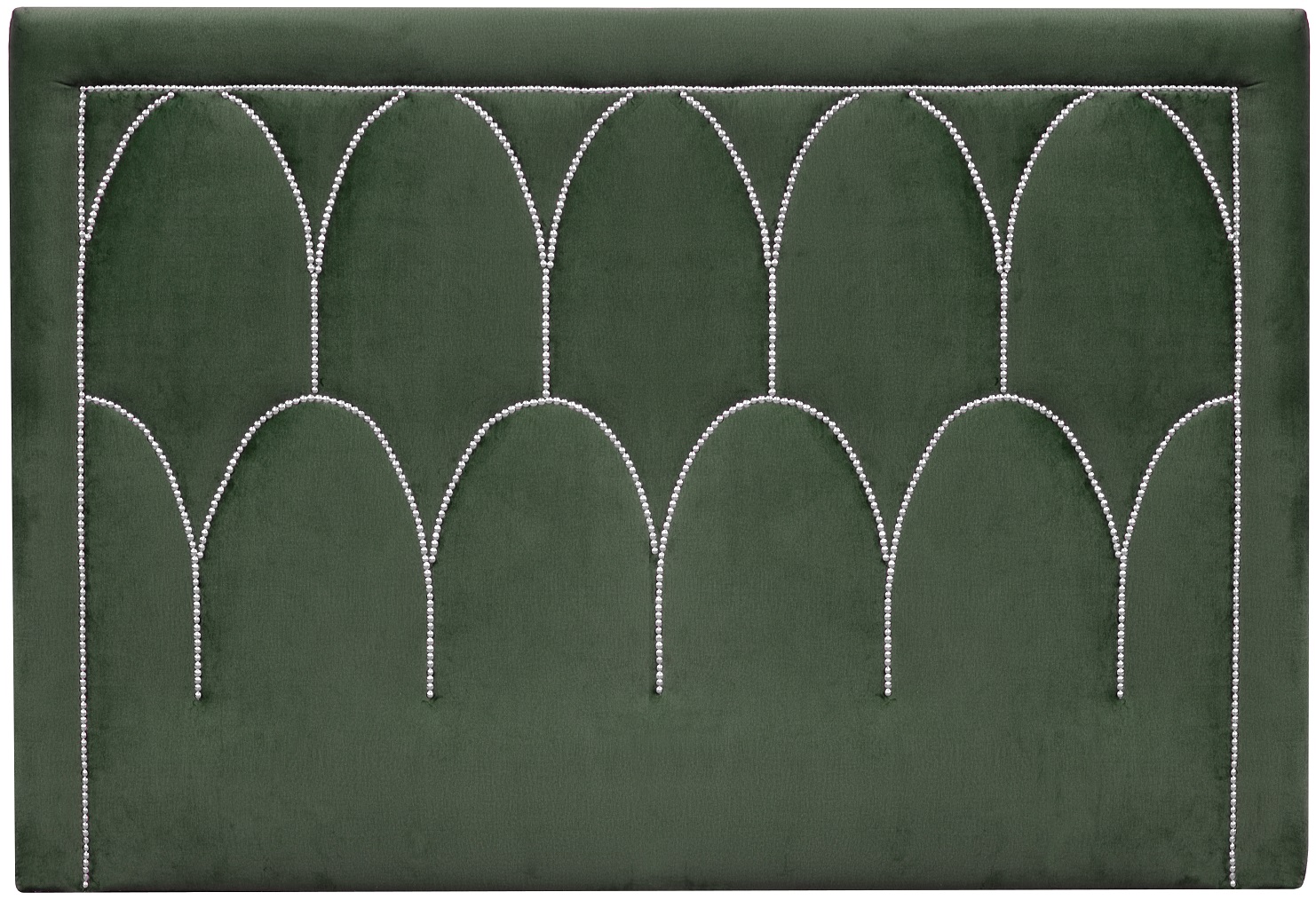 Kopfteil Dalar� (Smaragdgr�ner Samt) - Beliebige Breite