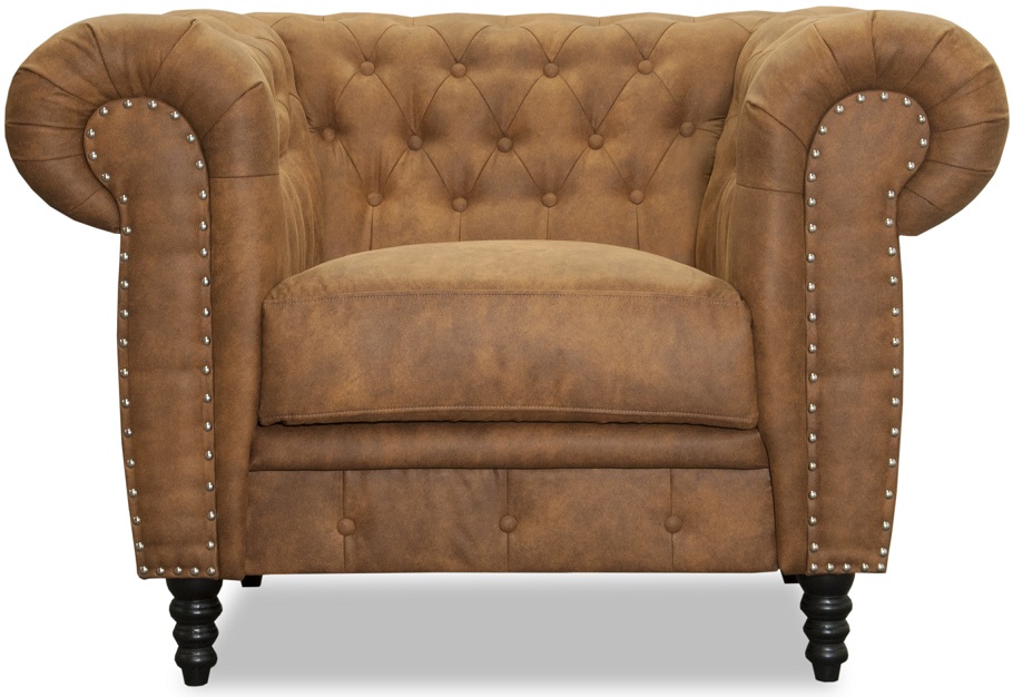 Ashford Chesterfield Sessel - Cognac �ko-Leder