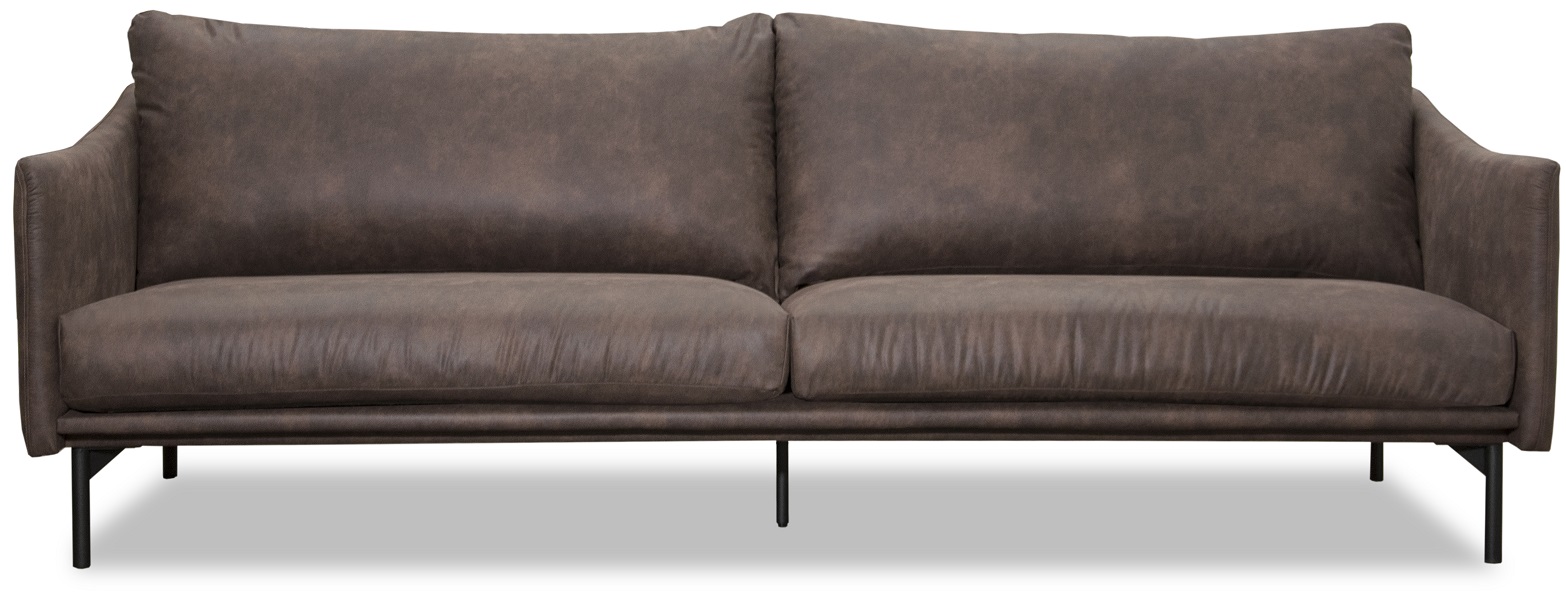 Harpan 3-Sitzer Sofa - Braunes Öko-Leder Harpan 3-Sitzer Sofa - Braunes Öko-Leder