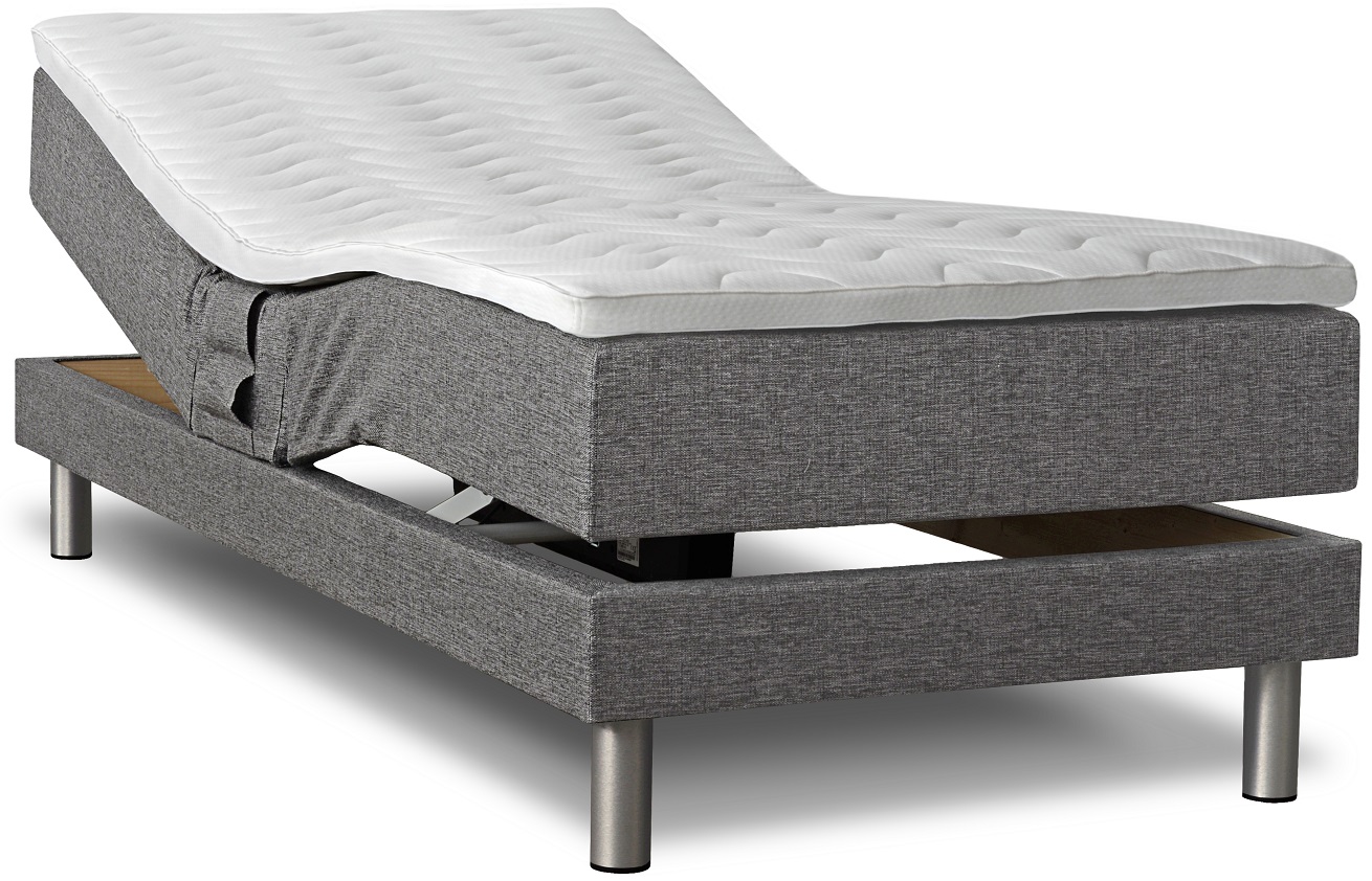 Comfort graues verstellbares Bett - jede Breite