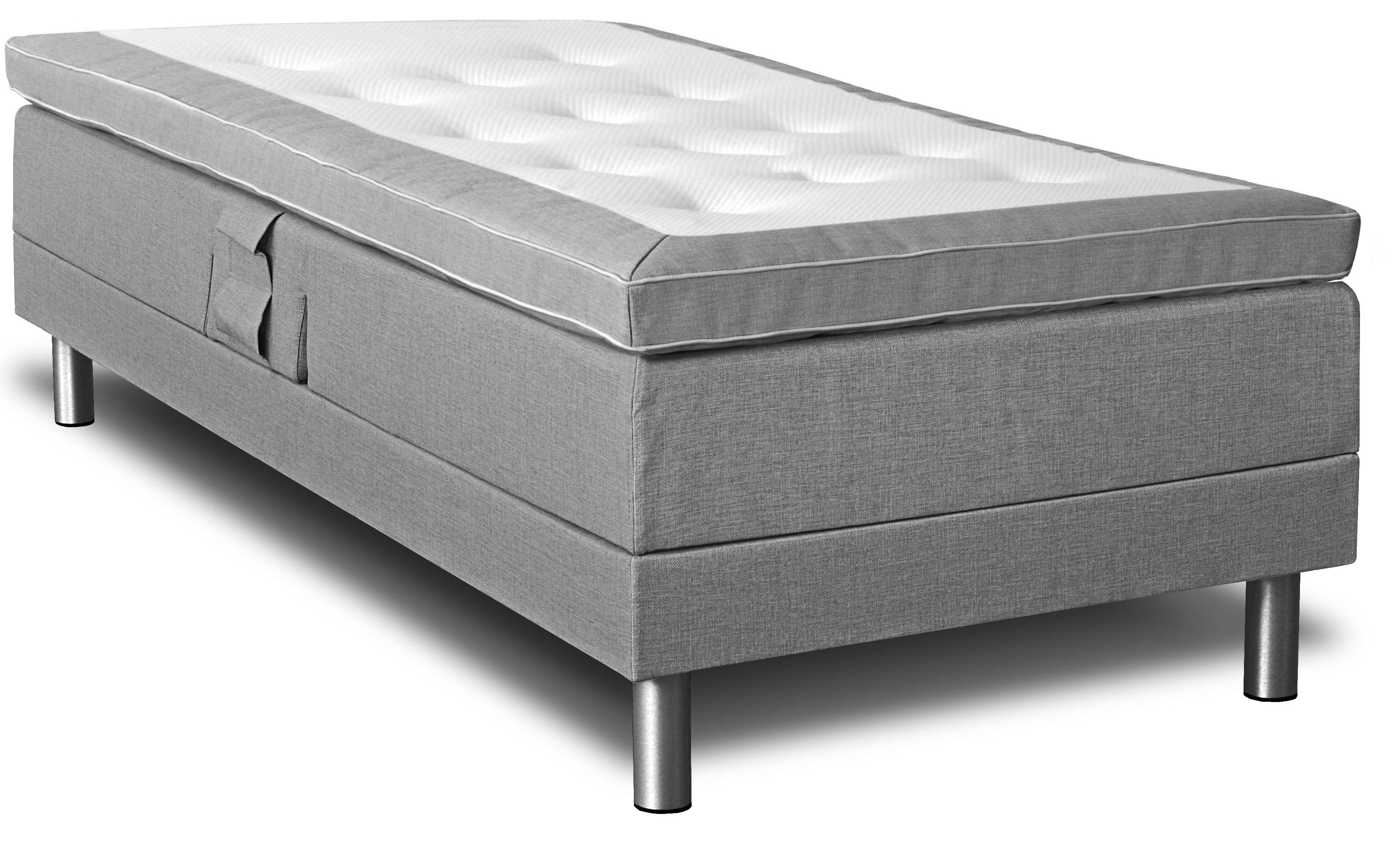 Nova verstellbares Bett (grau Rocco 281) - Jede Breite