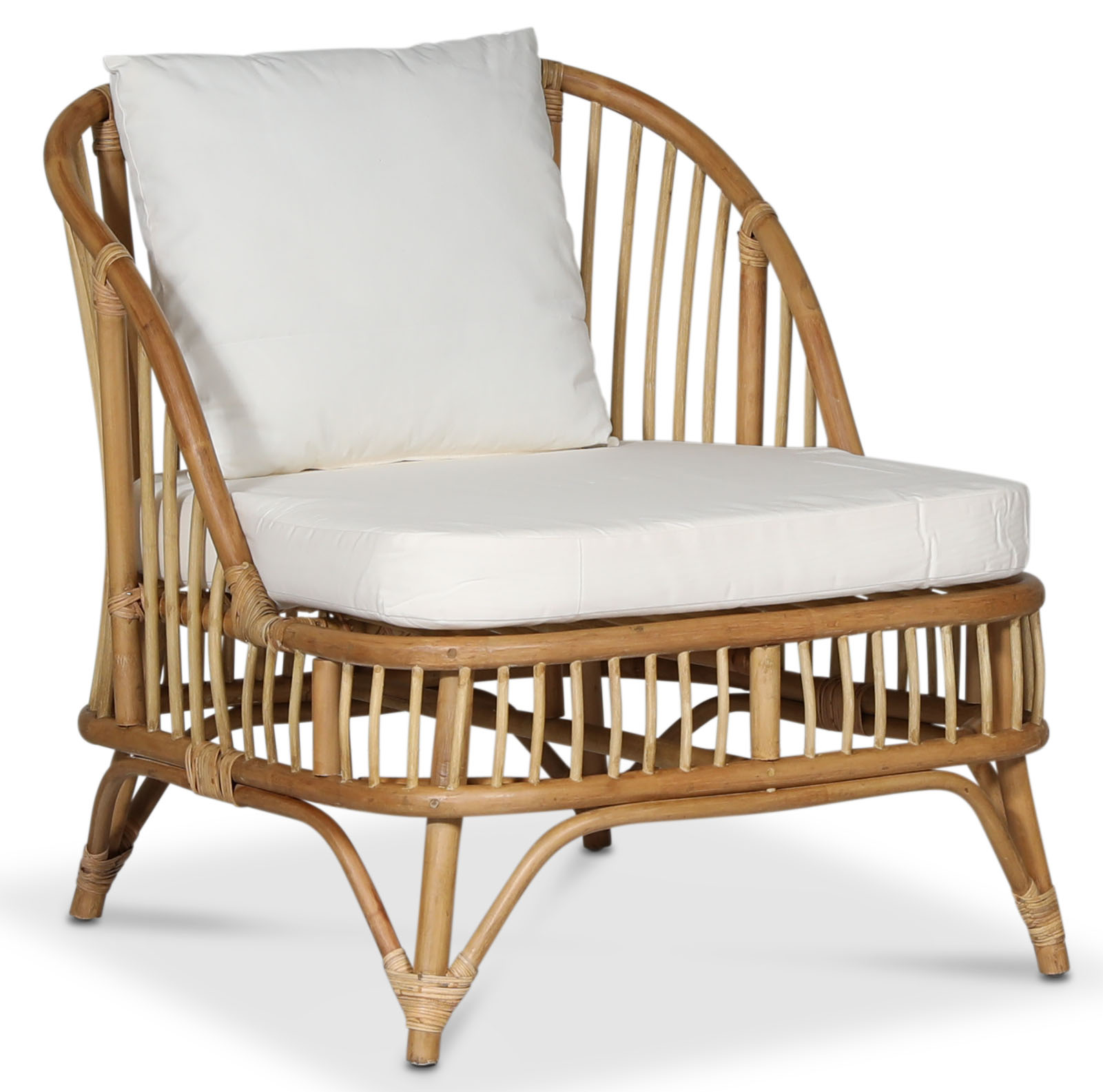 Baboo Sessel mit Kissen - Rattan natur Baboo Sessel mit Kissen - Rattan natur