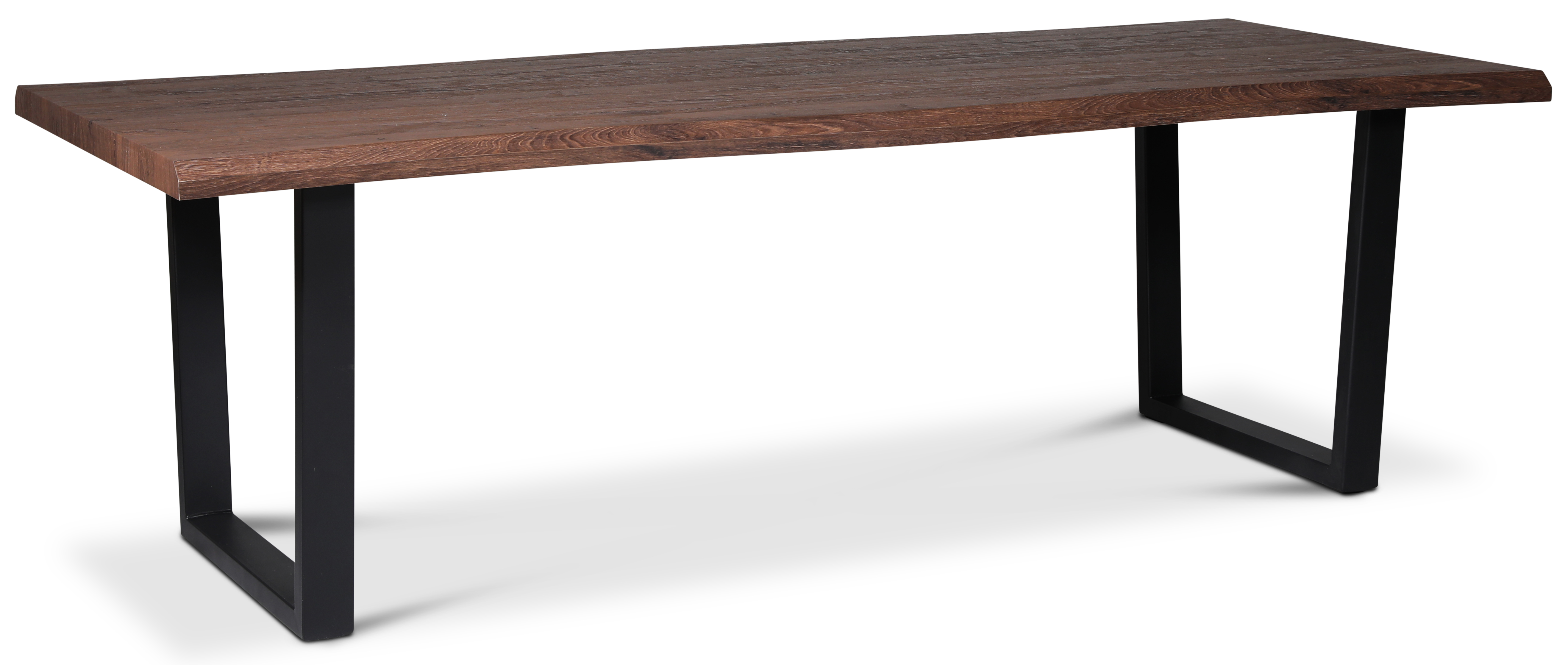 Bretagne Esstisch 240x100 cm - Braun/Schwarz