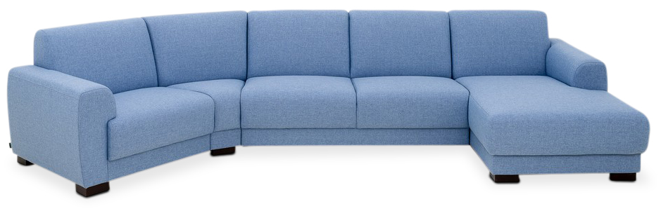 Coco geschwungenes Diwansofa - Jede Farbe!