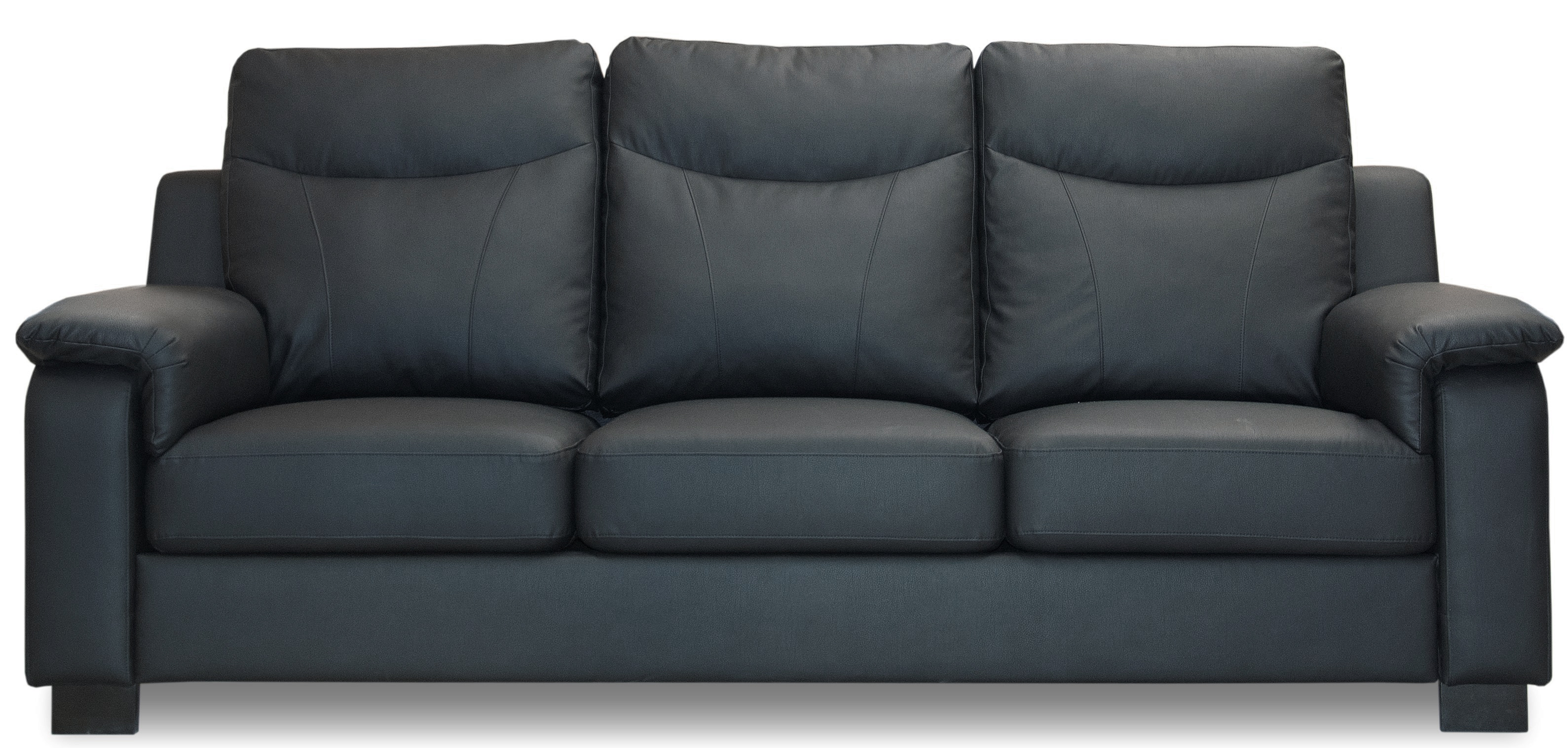 Sofa Atlas in Schwarz (PU) - 233 cm