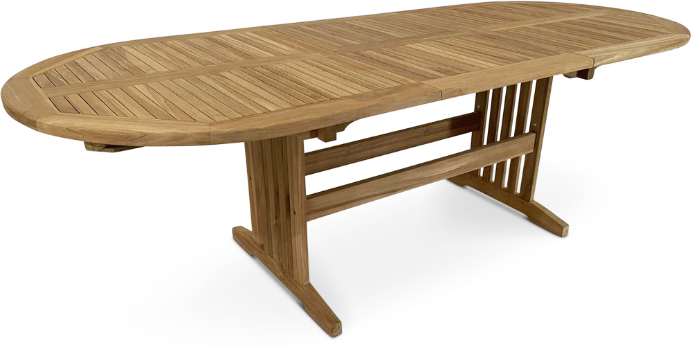 Teakholz-Gartentisch 180/240 cm - Salt� + Textilpflege f�r M�bel