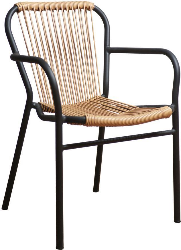 Sessel Motala - Rattan natur/schwarz