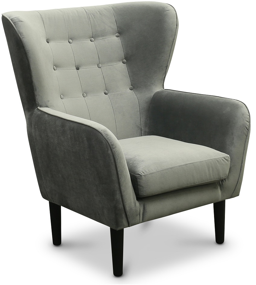 Teodor Sessel - Hellgrauer Samt