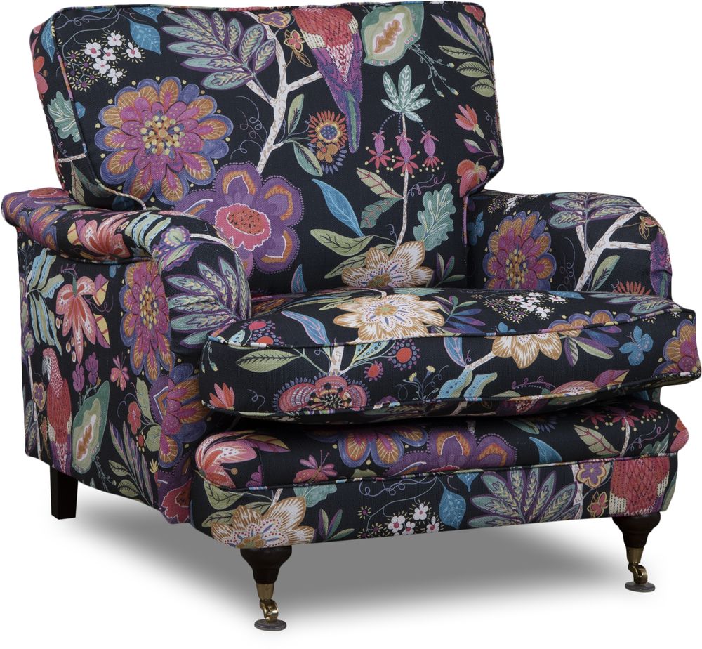 Sessel Howard Blumenstoff schwarz