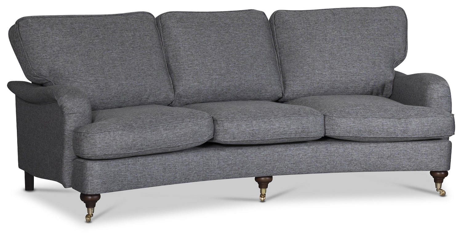 Howard Watford deluxe 4-Sitzer gebogenes Sofa - Grey Rocco Howard Watford deluxe 4-Sitzer gebogenes Sofa - Grey Rocco