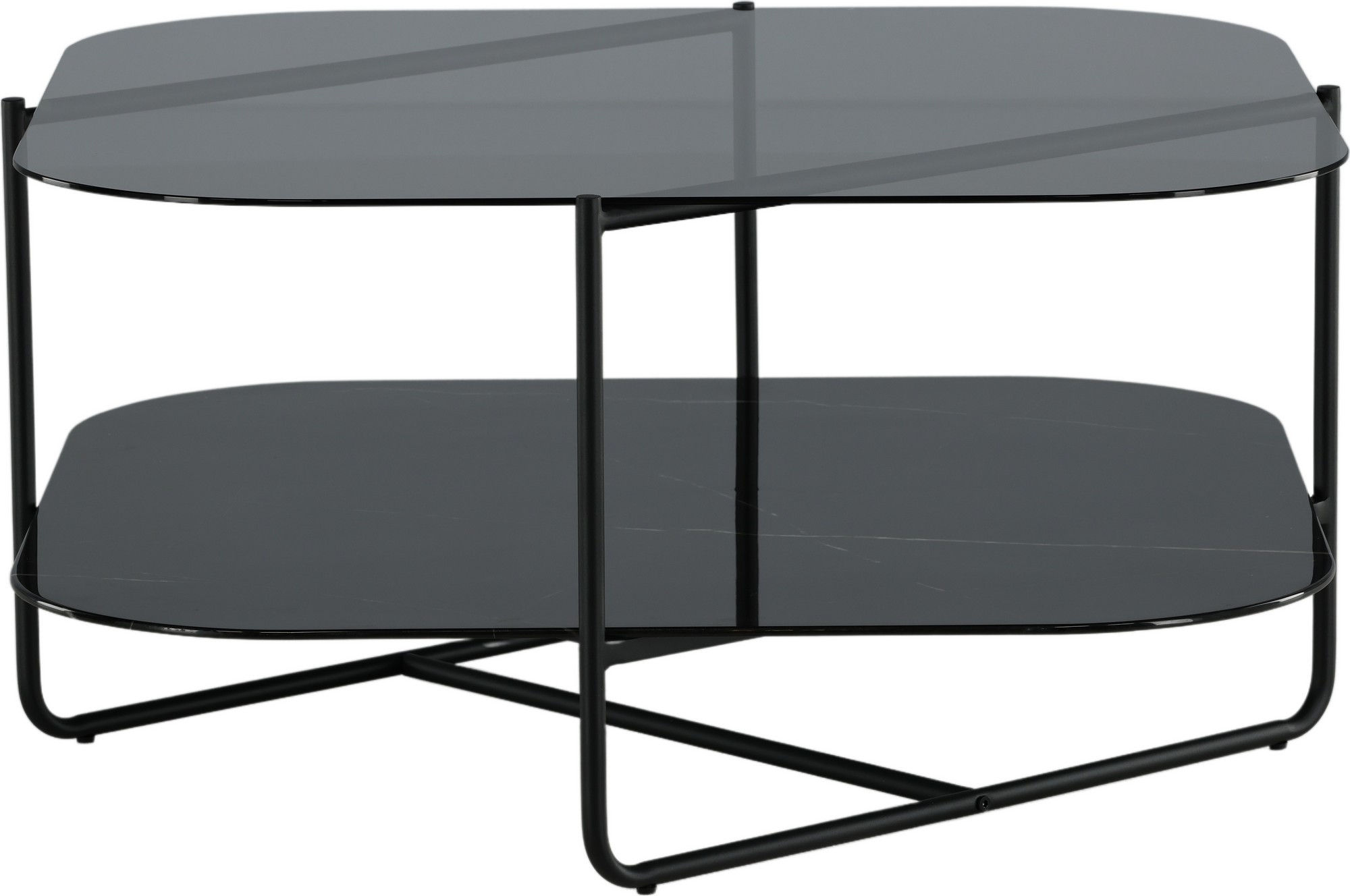 Couchtisch Fred 85 x 85 cm - Schwarz